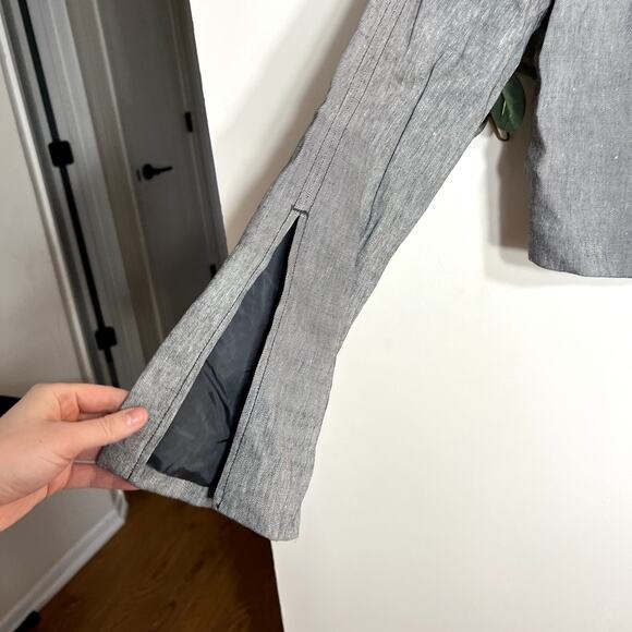 NWT Anthropologie Gray Cropped Blazer - Picture 2 of 6